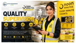 Quality Supervisor Jobs Noon Dubai UAE 2026