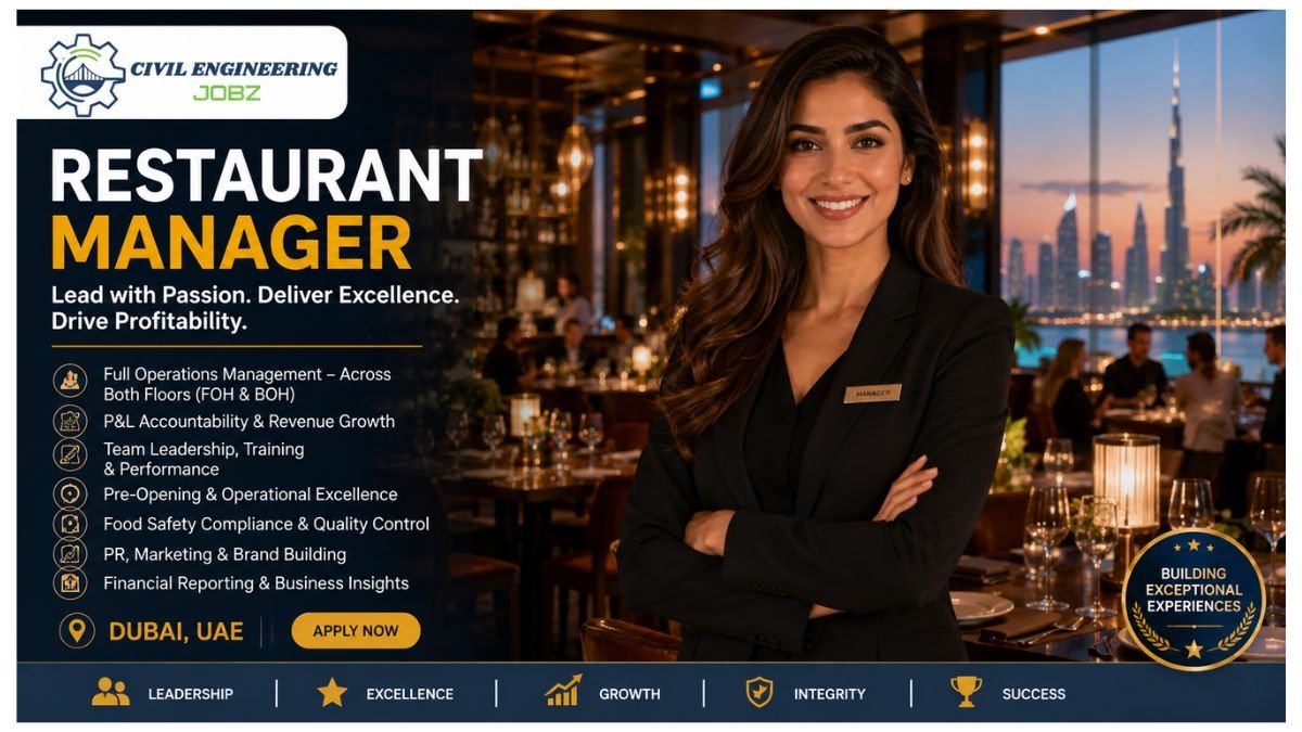 Restaurant Manager Jobs Dubai UAE 2026