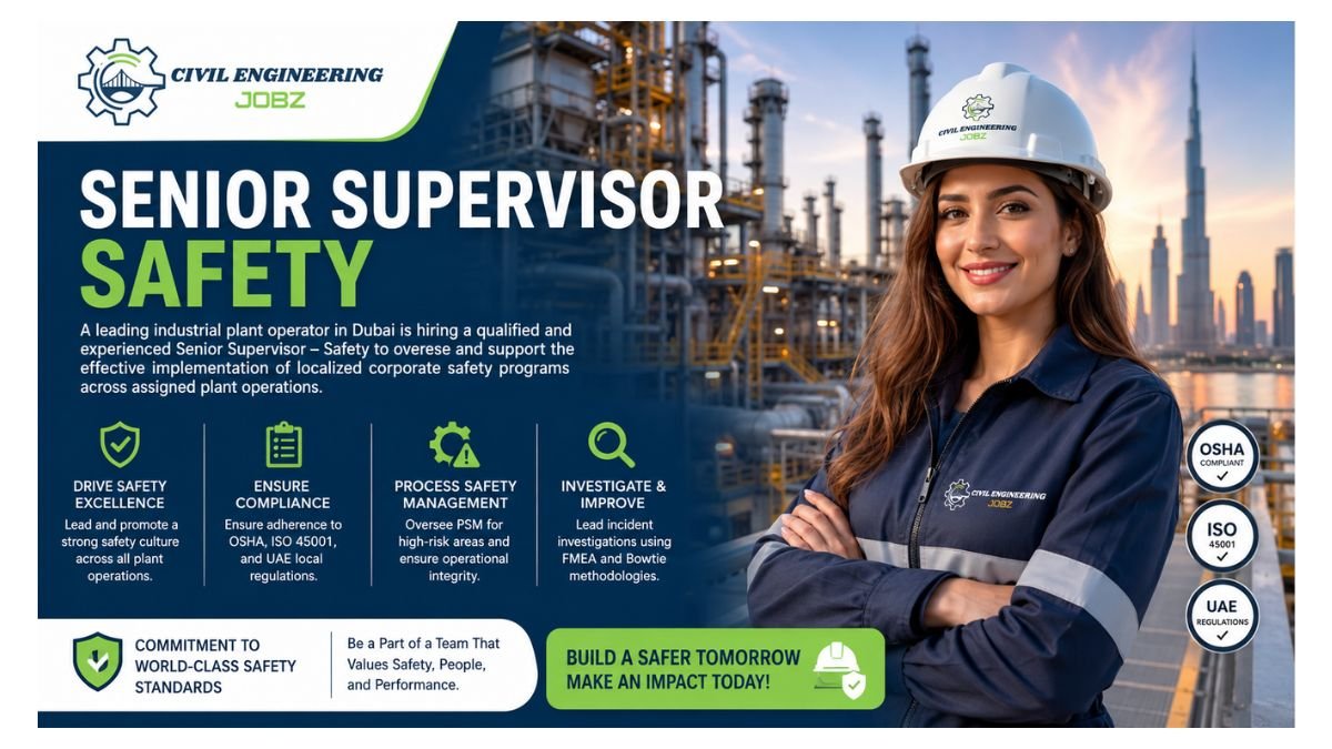 Senior Supervisor Safety Jobs Dubai UAE 2026