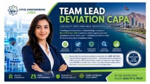 Team Lead Deviation CAPA Jobs Ras al-Khaimah UAE 2026