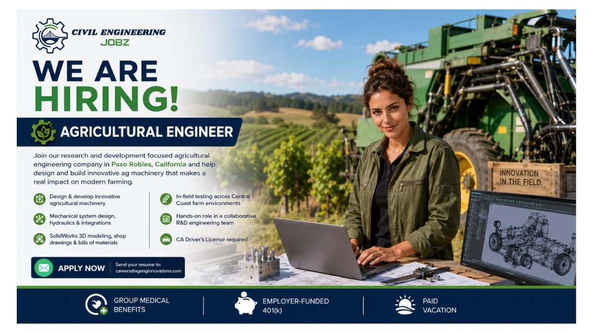 Agricultural Engineer Jobs Paso Robles CA 2026