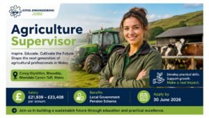 Agriculture Supervisor Jobs Wales UK 2026
