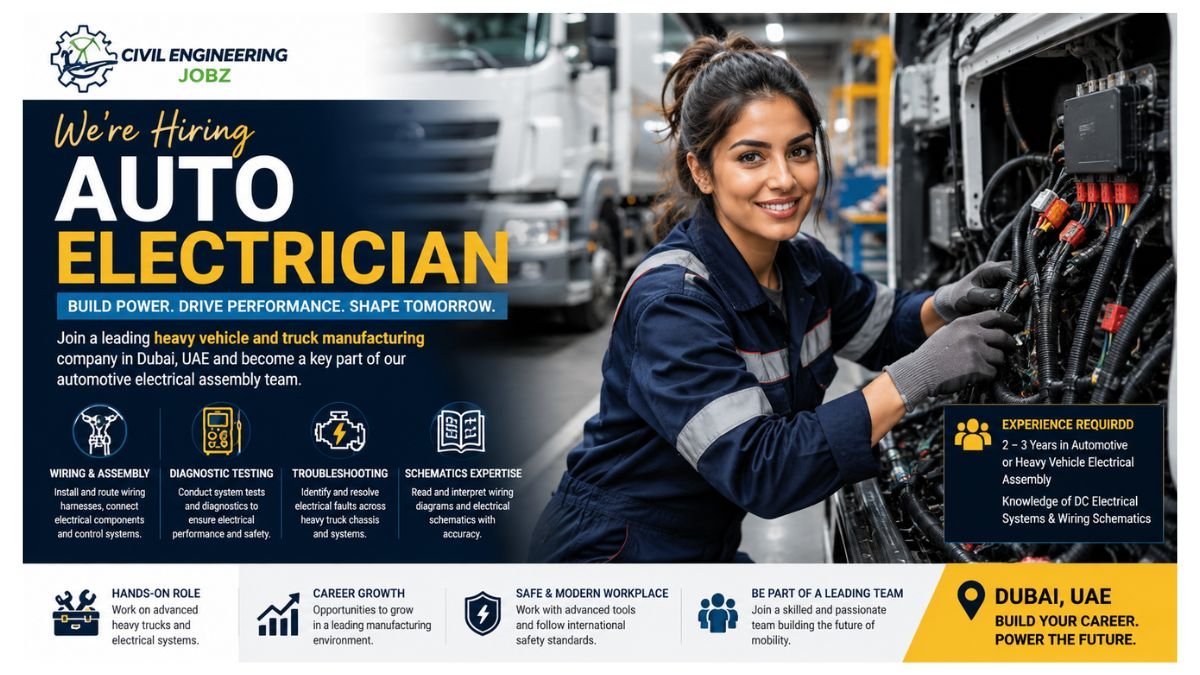 Auto Electrician Jobs Dubai UAE 2026