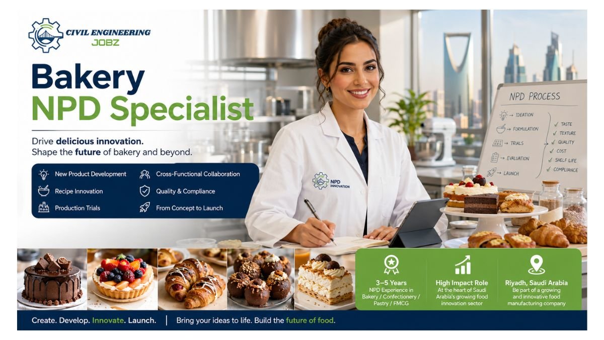 Bakery NPD Specialist Jobs Riyadh Saudi Arabia 2026