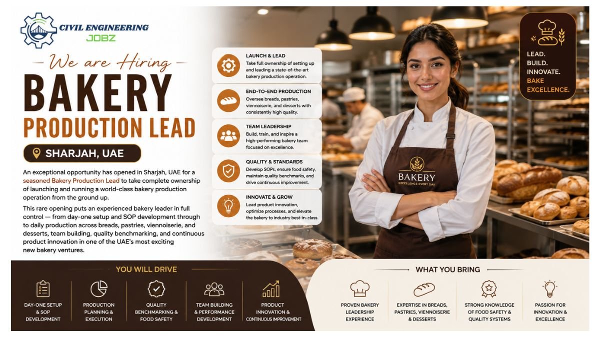 Bakery Production Lead Jobs UAE 2026
