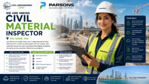 Civil Material Inspector Jobs Abu Dhabi 2026 