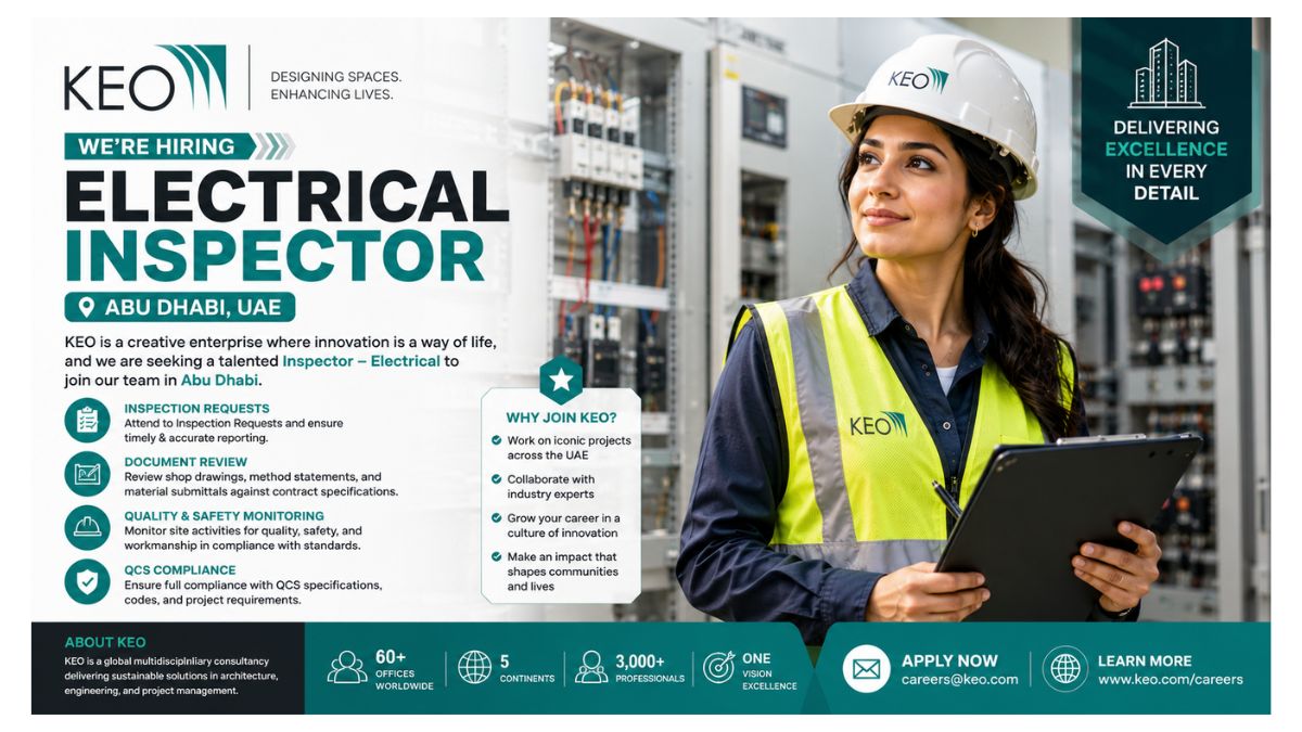 Electrical Inspector Jobs Abu Dhabi 2026 