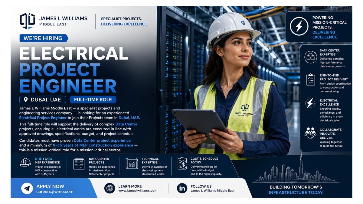 Electrical Project Engineer Jobs Dubai UAE 2026