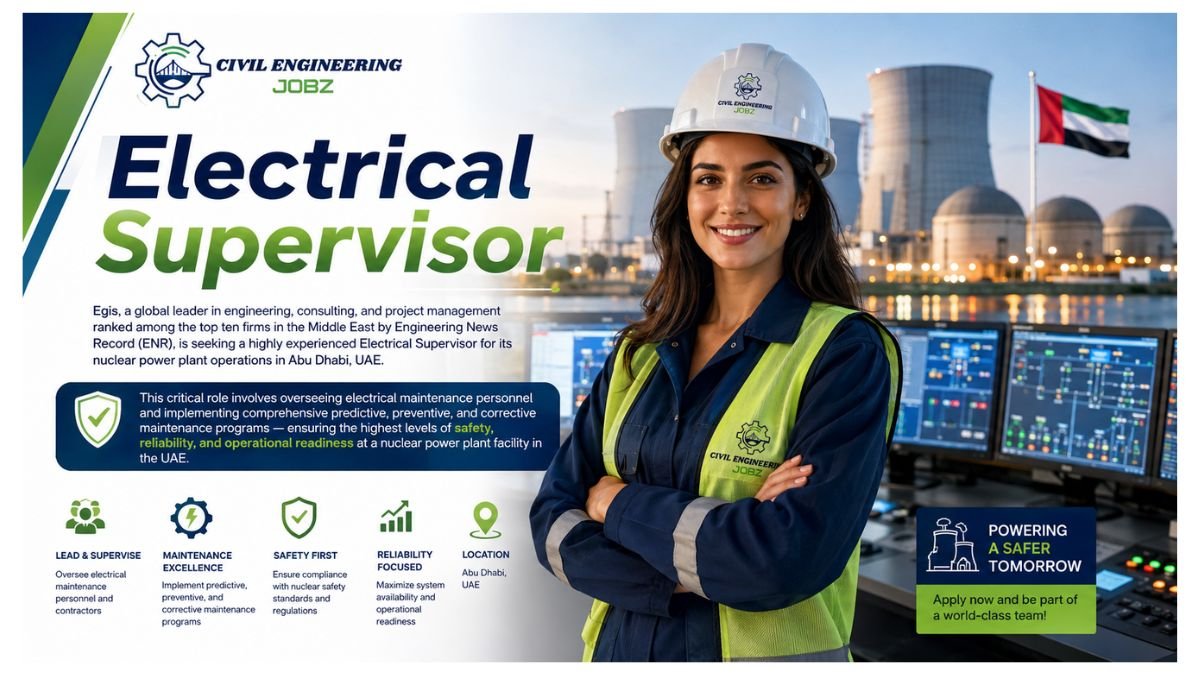 Electrical Supervisor Jobs Abu Dhabi UAE 2026