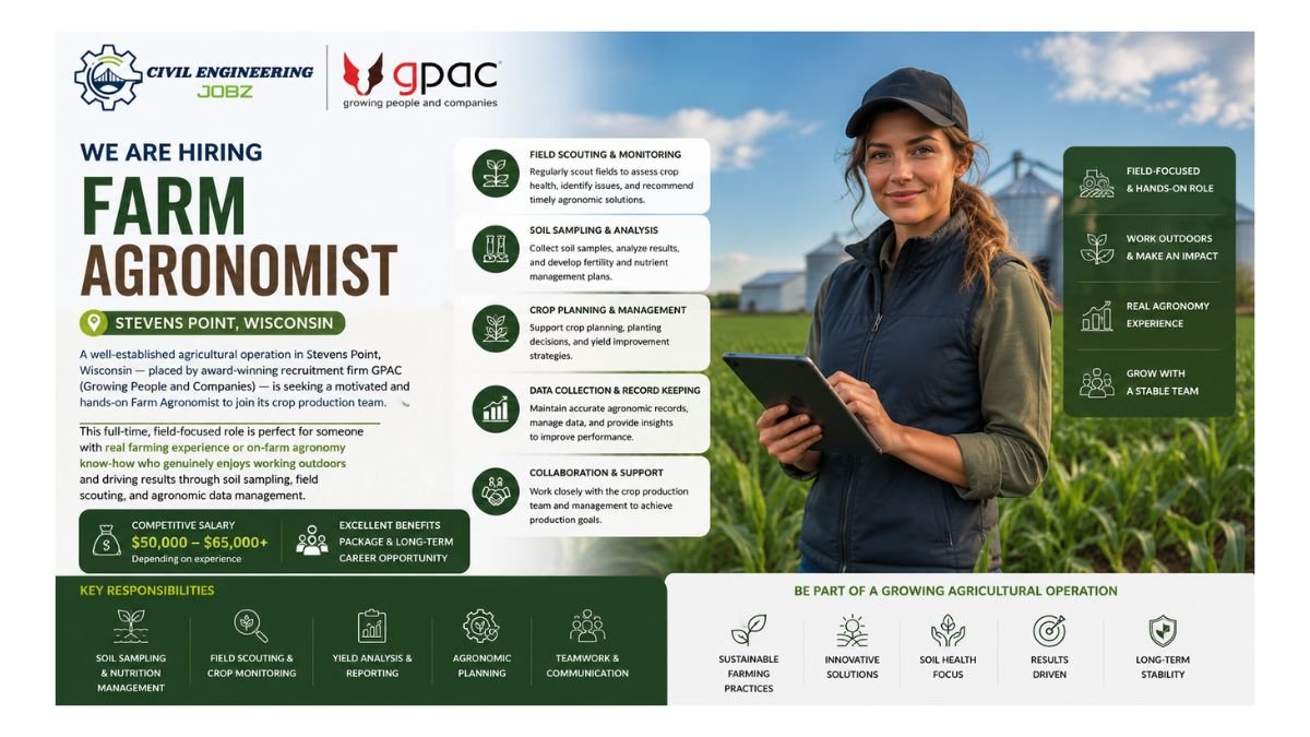 Farm Agronomist Jobs Stevens Point Wisconsin 2026 
