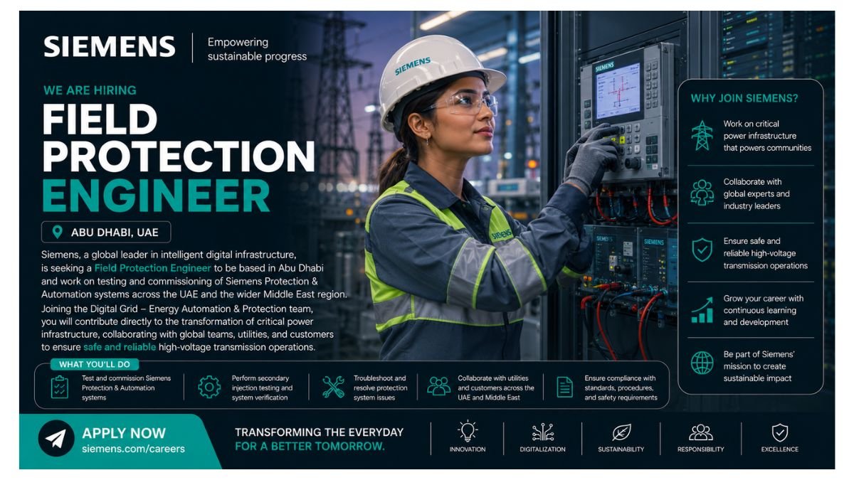Field Protection Engineer Jobs Abu Dhabi UAE 2026
