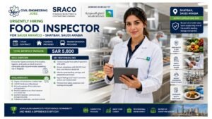 Food Inspector Jobs Shaybah Saudi Arabia 2026 