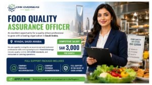 Food Quality Assurance Officer Jobs Riyadh Saudi Arabia 2026