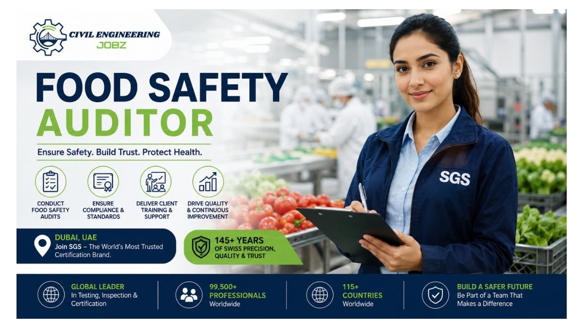 Food Safety Auditor Jobs Dubai UAE 2026