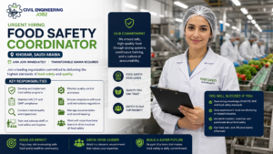 Food Safety Coordinator Jobs Saudi Arabia 2026 