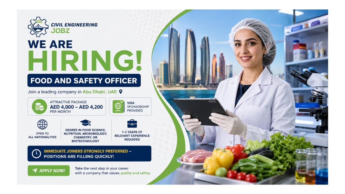Food and Safety Officer Jobs Abu Dhabi UAE 2026