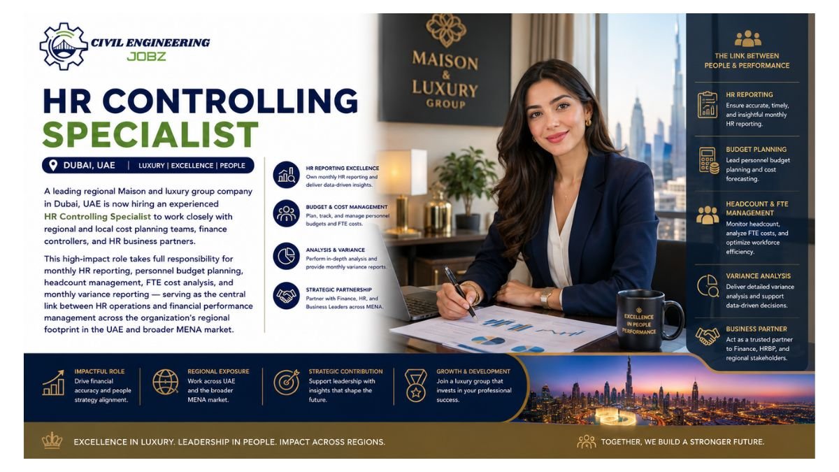HR Controlling Specialist Jobs Dubai UAE 2026