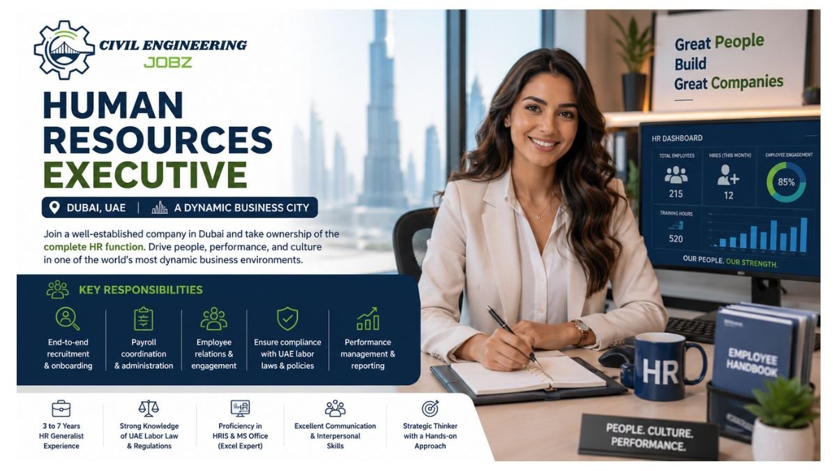 Human Resources Executive Jobs Dubai UAE 2026 