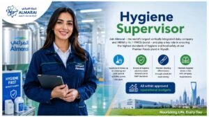 Hygiene Supervisor Jobs Riyadh Saudi Arabia 2026