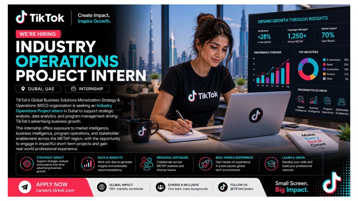 Industry Operations Project Intern Jobs Dubai UAE 2026