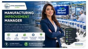 Manufacturing Improvement Manager Jobs Al Kharj Saudi Arabia 2026