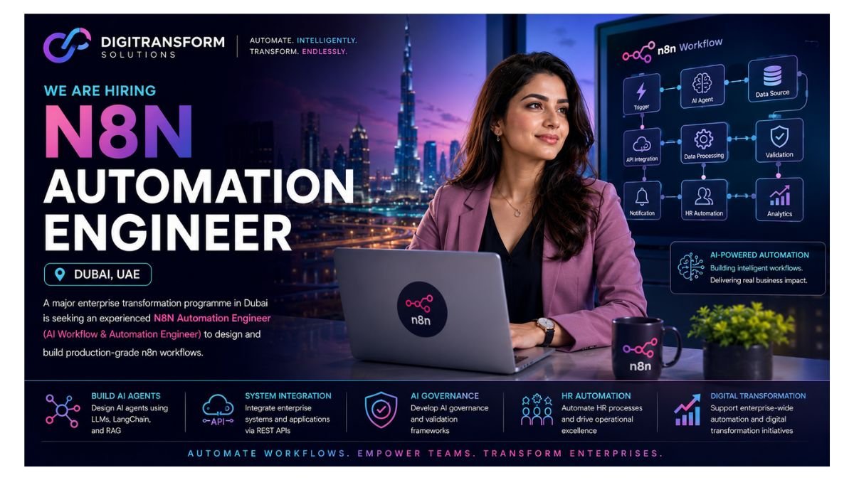 N8N Automation Engineer Jobs Dubai UAE 2026 