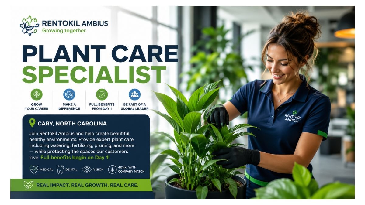 Plant Care Specialist Jobs Cary NC USA 2026