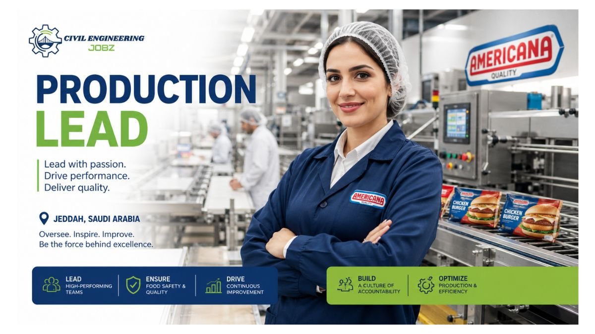 Production Lead Jobs Jeddah Saudi Arabia 2026
