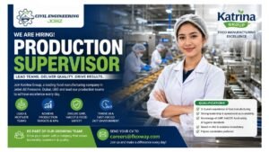 Production Supervisor Jobs Jebel Ali Dubai UAE 2026