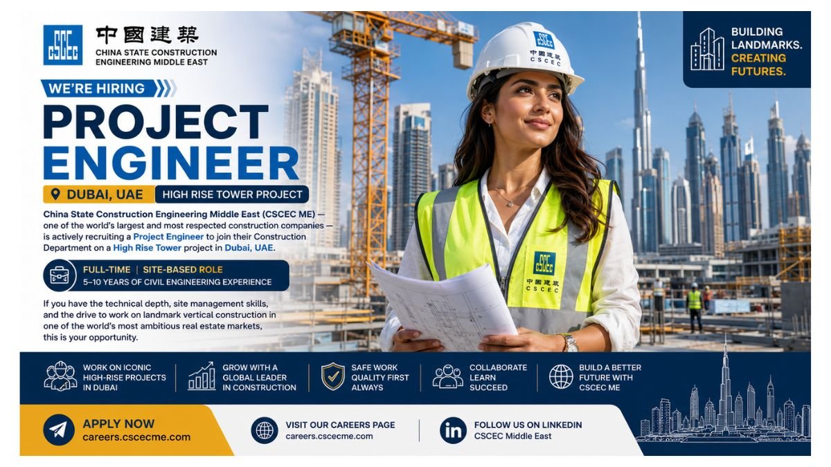 Project Engineer Jobs Dubai UAE 2026 
