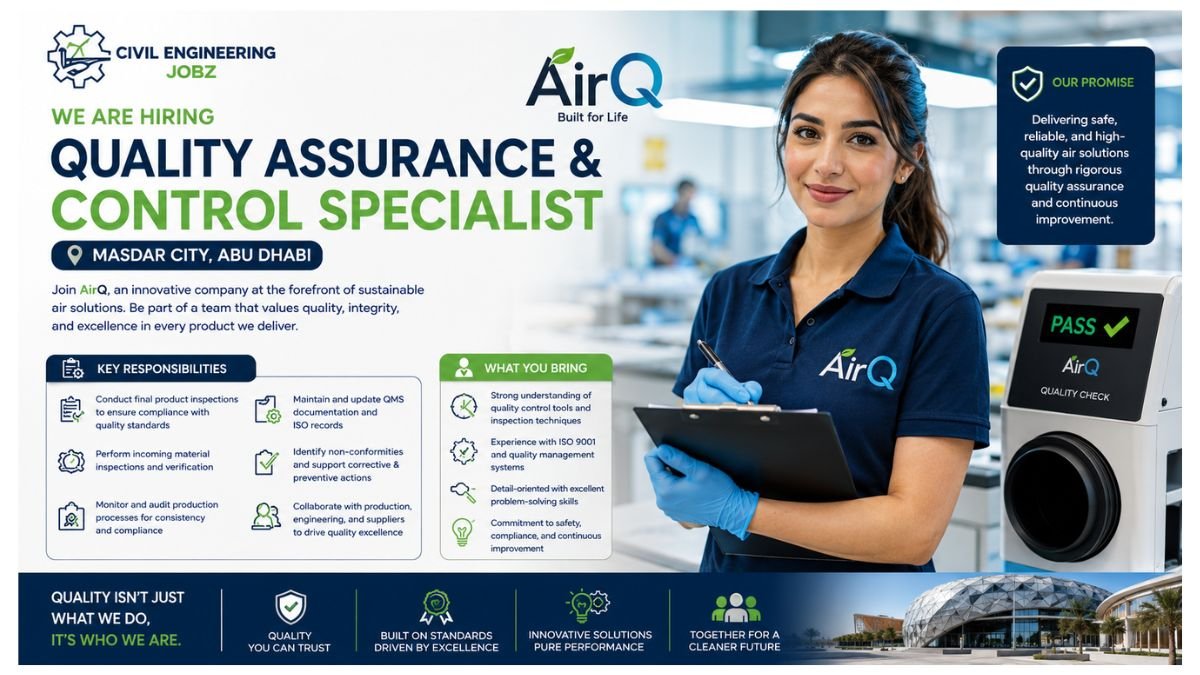 Quality Assurance & Control Specialist Jobs Abu Dhabi 2026