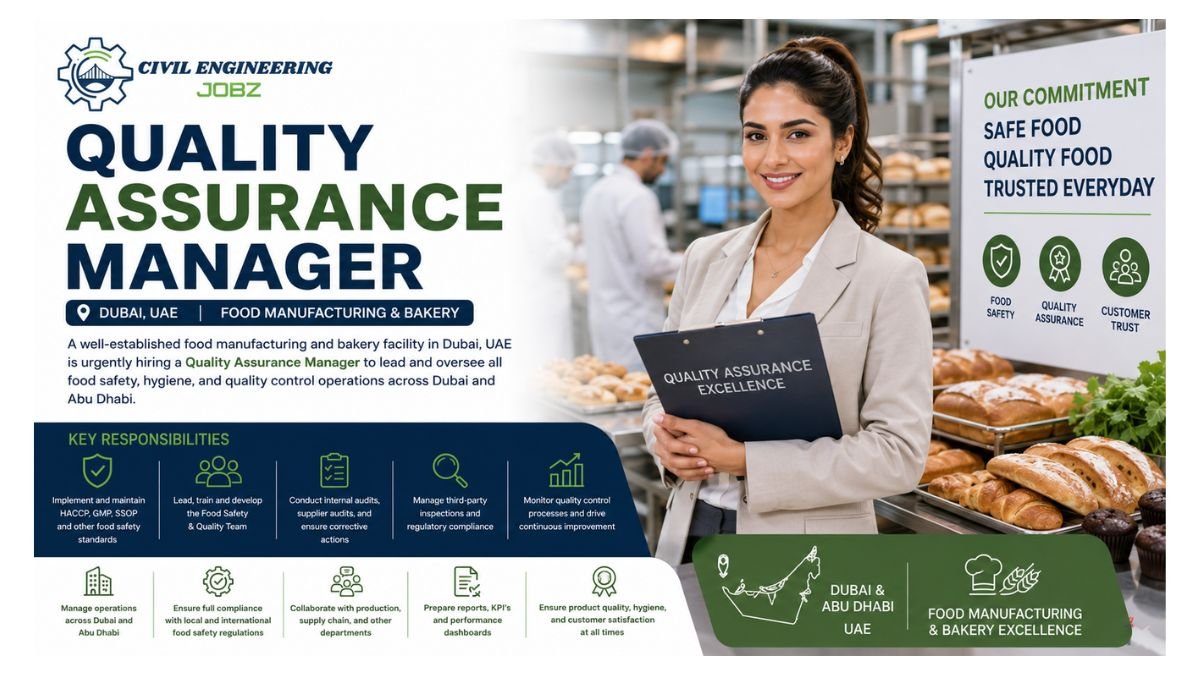 Quality Assurance Manager Jobs Dubai 2026 