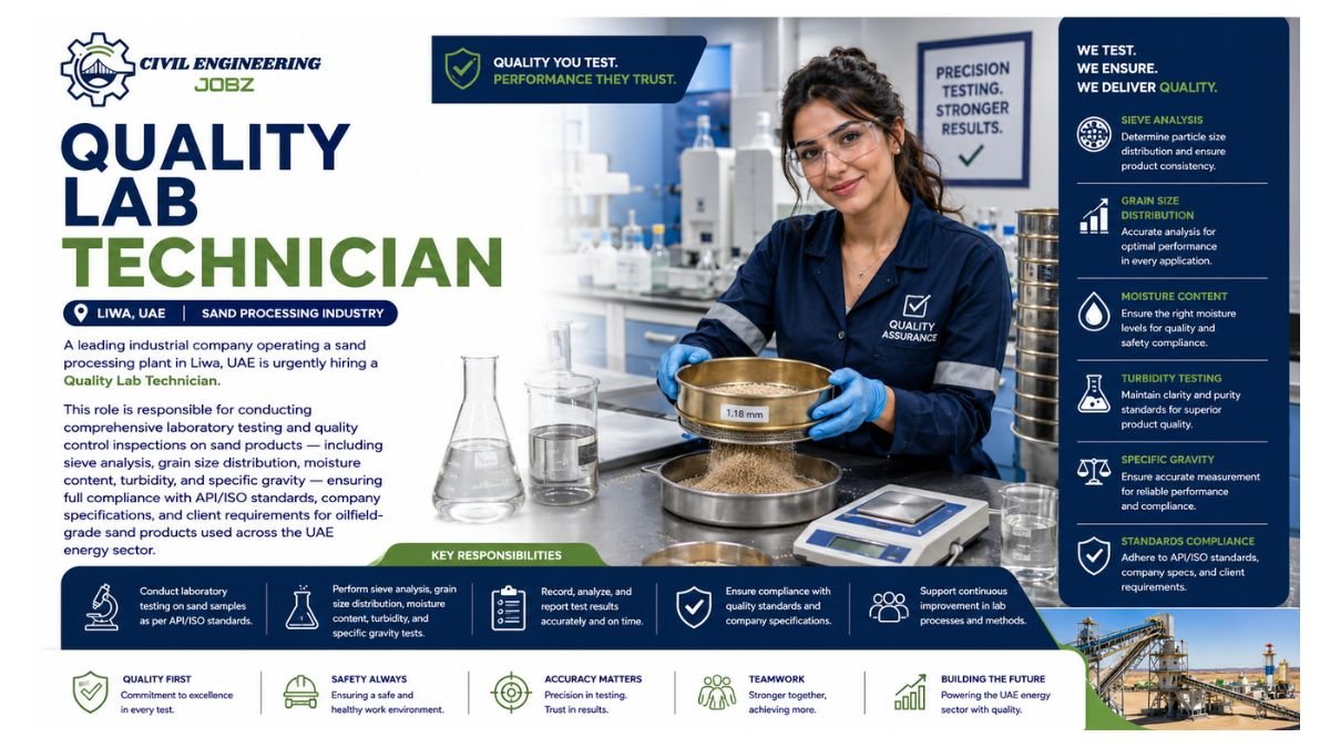 Quality Lab Technician Jobs Dubai UAE 2026
