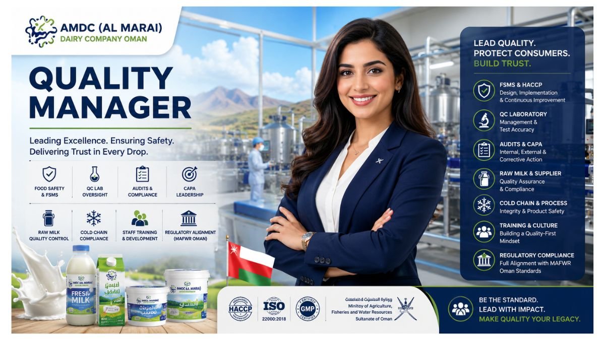 Quality Manager Jobs Oman 2026 