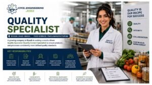 Quality Specialist Jobs Riyadh Saudi Arabia 2026