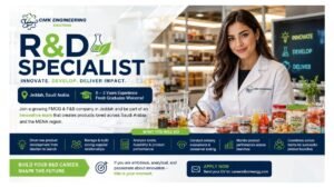 R&D Specialist Jobs Jeddah Saudi Arabia 2026