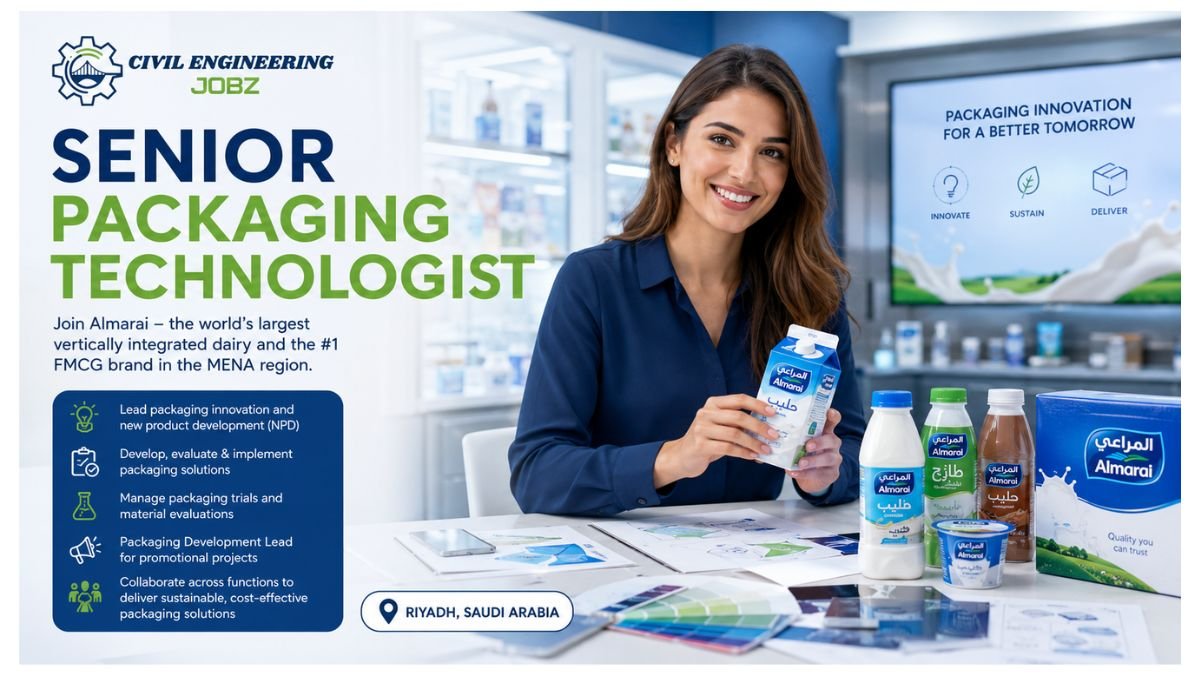 Senior Packaging Technologist Jobs Riyadh Saudi Arabia 2026