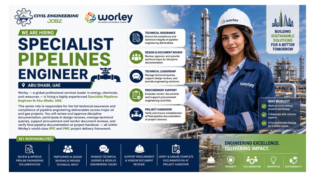 Specialist Pipelines Engineer Jobs Abu Dhabi UAE 2026
