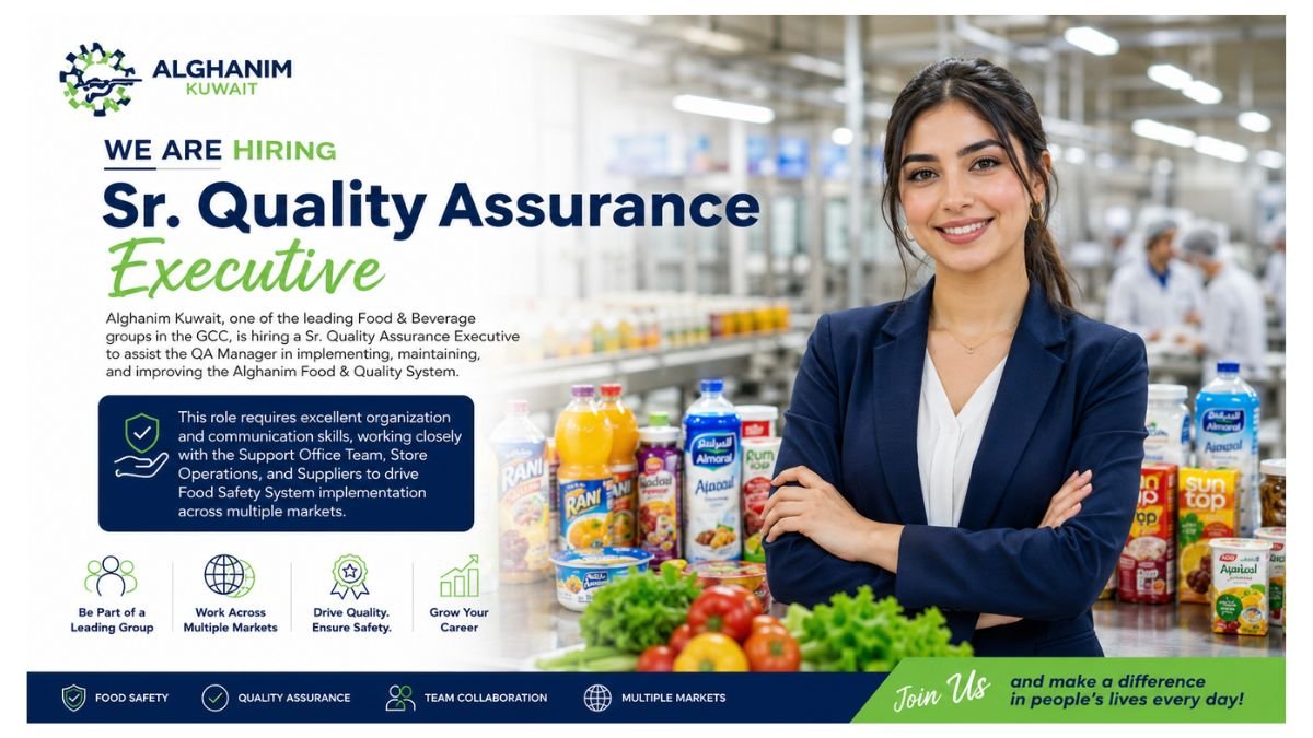 Sr. Quality Assurance Executive Jobs Kuwait 2026 