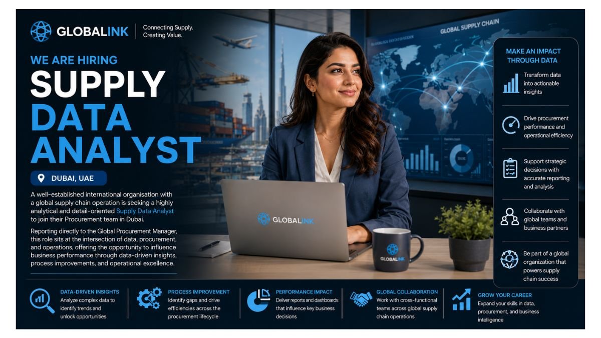 Supply Data Analyst Jobs Dubai UAE 2026