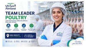 Team Leader Poultry Jobs Hail Saudi Arabia 2026 