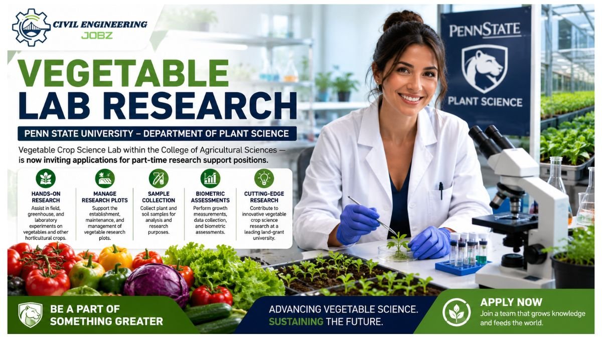 Vegetable Lab Research Jobs Penn State 2026