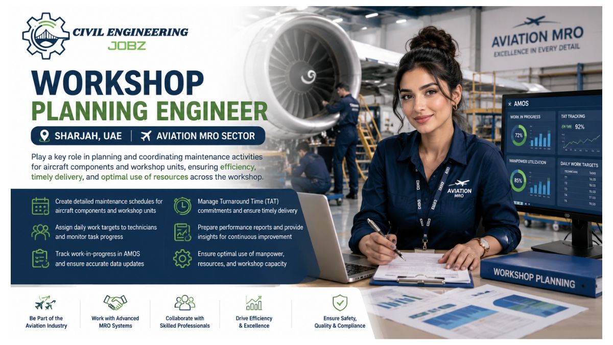 Workshop Planning Engineer Jobs UAE 2026 