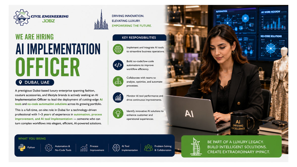 AI Implementation Officer Jobs Dubai 2026