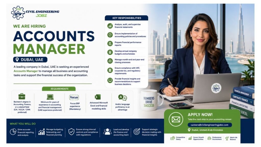 Accounts Manager Jobs Dubai UAE 2026