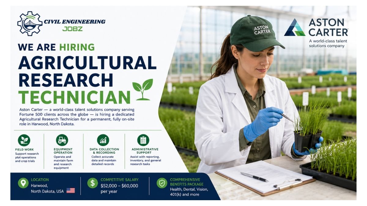 Agricultural Research Technician Jobs North Dakota 2026