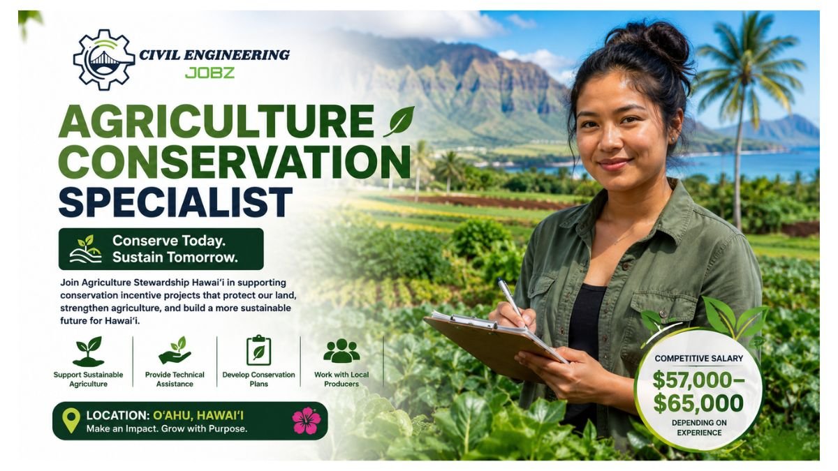 Agriculture Conservation Specialist Jobs Honolulu Hawaii 2026