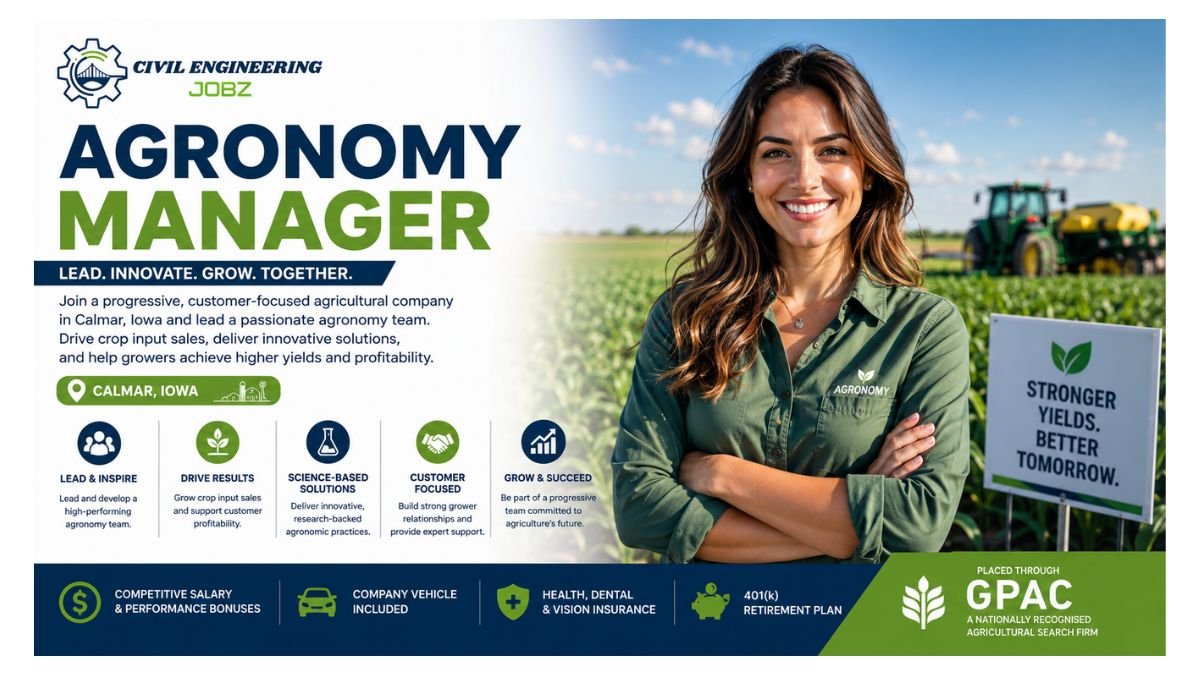 Agronomy Manager Jobs Calmar IA USA 2026