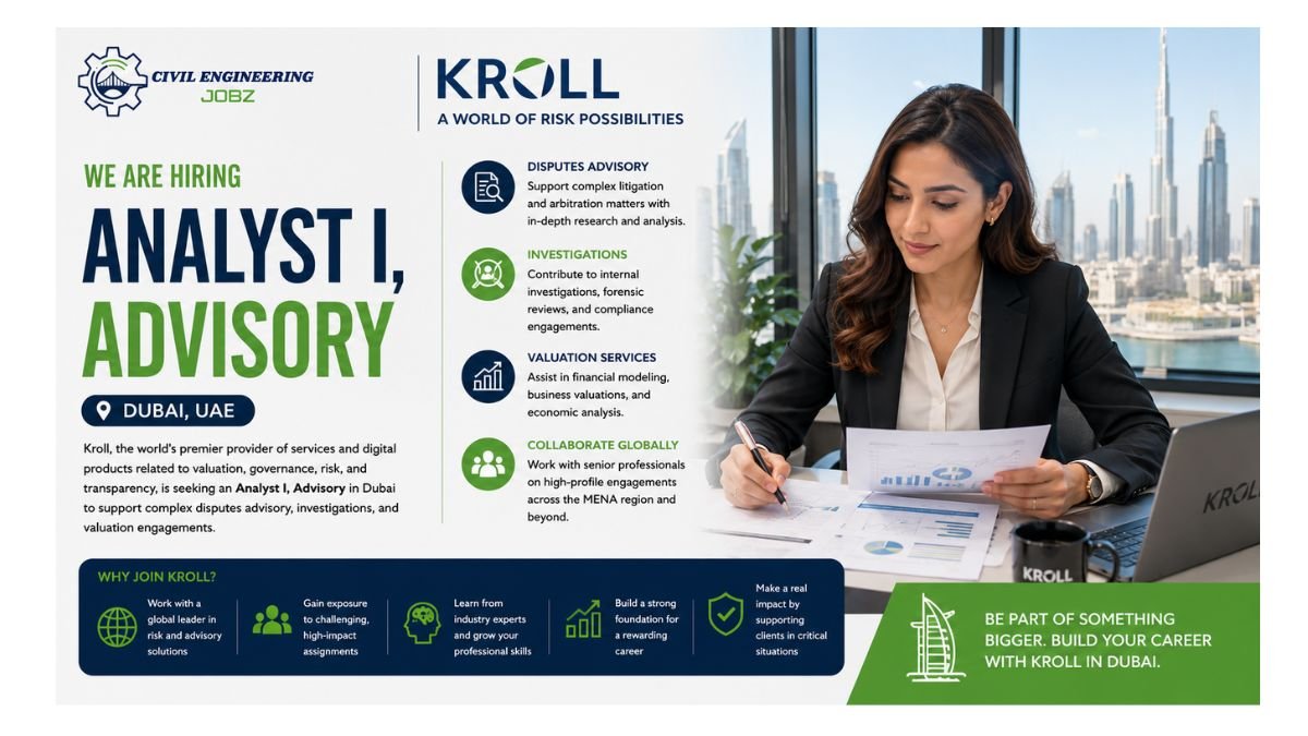 Analyst I Advisory Jobs Dubai UAE 2026 