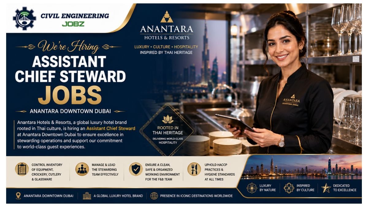 Assistant Chief Steward Jobs Dubai 2026